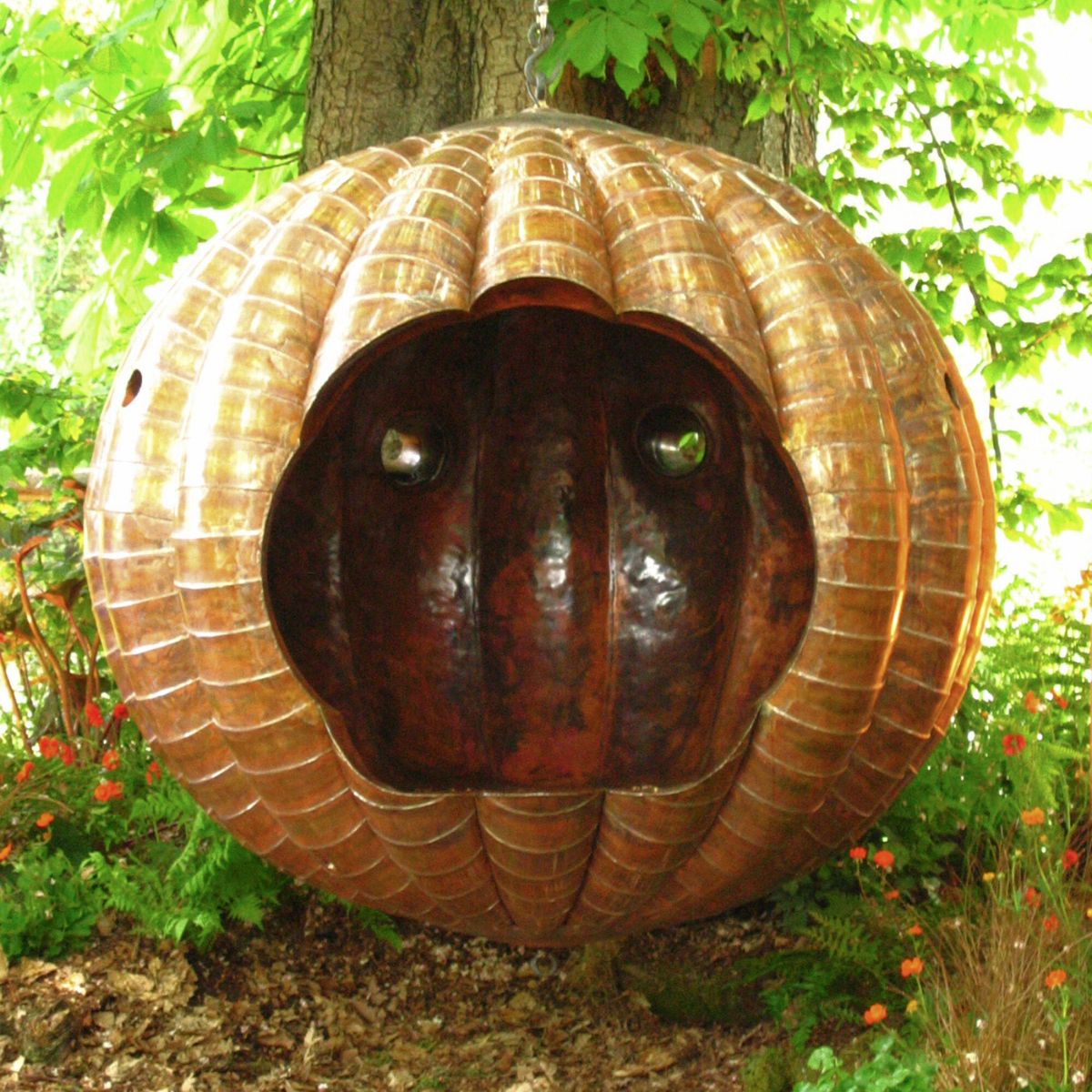 Pumpkin swing at chelsea flower show Pumpkin swing at chelsea flower show